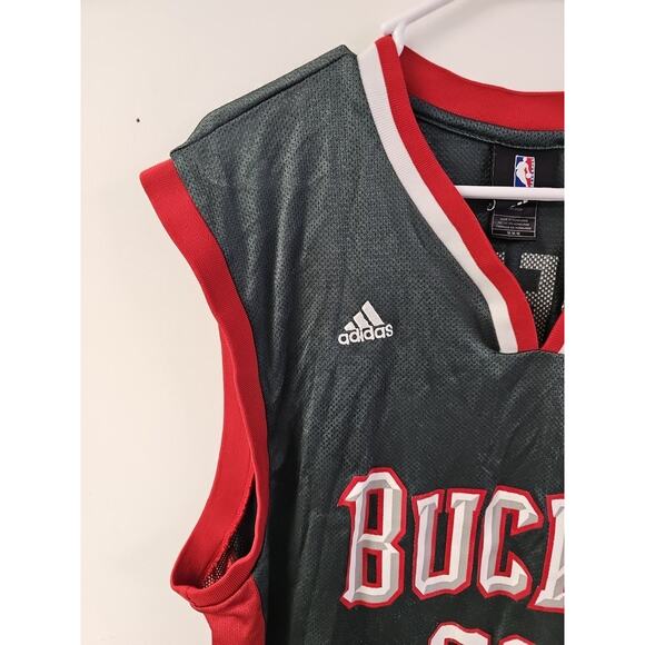 Vintage Adidas Michael Redd Jersey Mens M Green Milwaukee Bucks NBA Basketball - Picture 4 of 10
